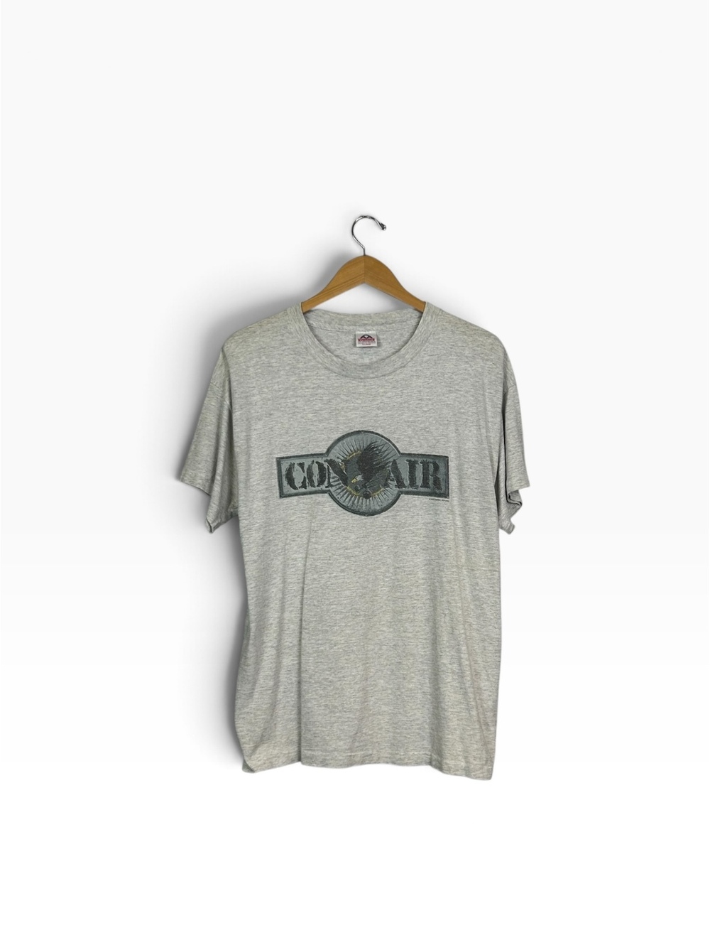 Vintage Gray Con Air Movie Graphic T-Shirt Size XL Cotton Blend